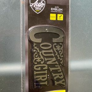 Country Girl Auto Emblem